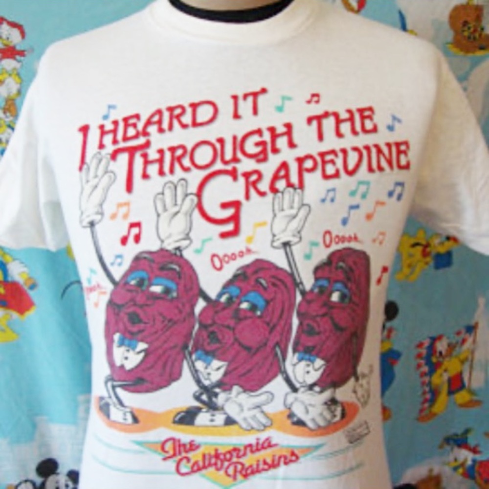 Vintage California Raisins Shirt Single Stitch